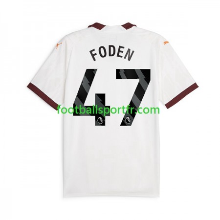 Tenue Manchester City Phil Foden 47 Exterieur 2023-2024 Maillot de Foot
